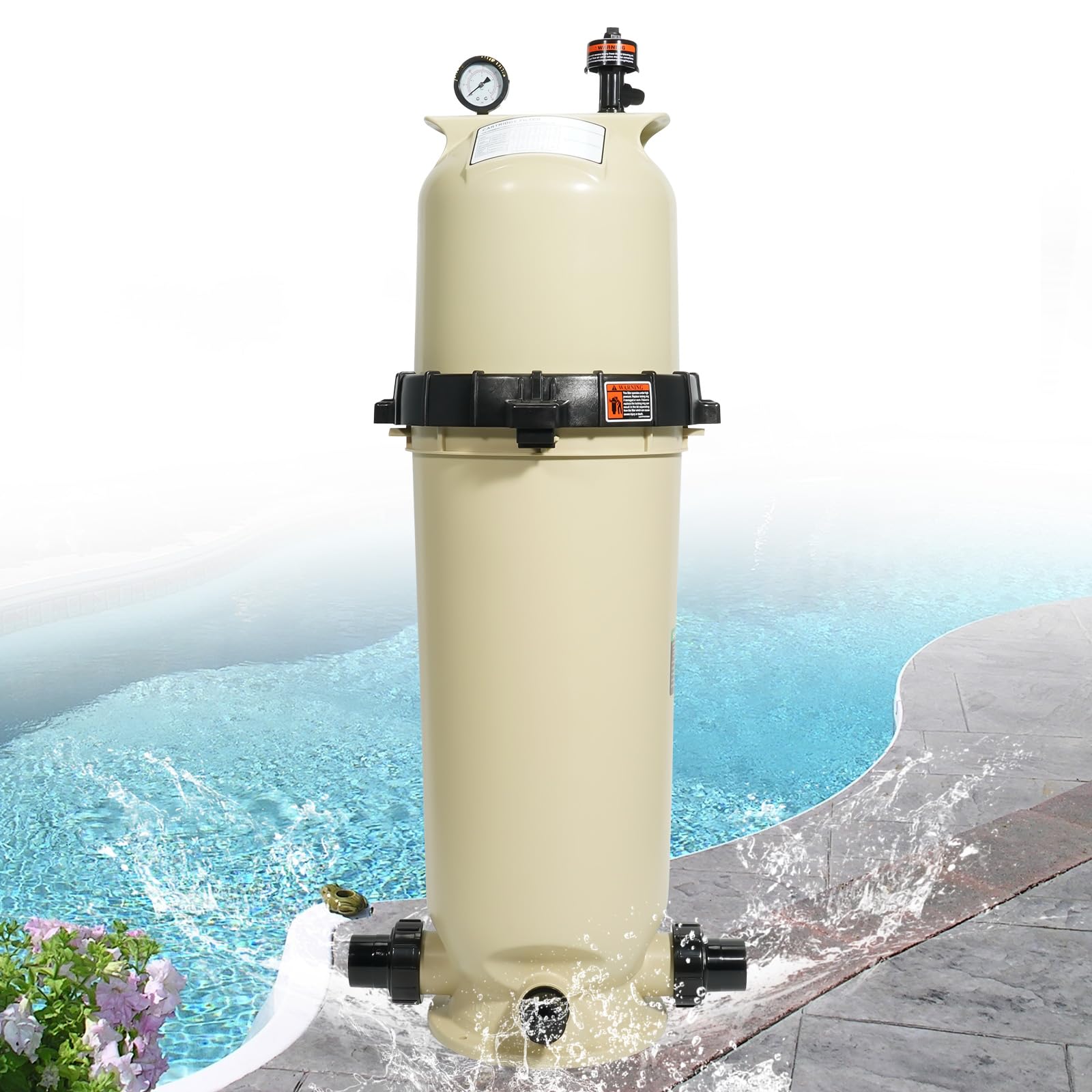 Amazon.com: loosoo 160317 Single Cartridge Pool Filter Pump